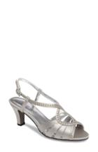 Women's David Tate Whisper Slingback Sandal .5 M - Grey