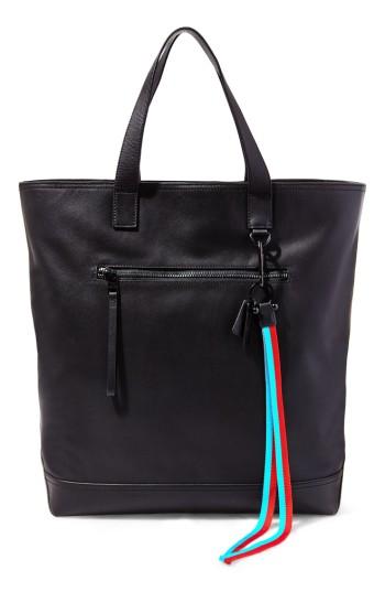 Men's Gq X Steve Madden Leather Tote Bag - Black
