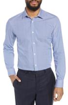 Men's Ted Baker London Rugber Slim Fit Print Dress Shirt .5 - Blue