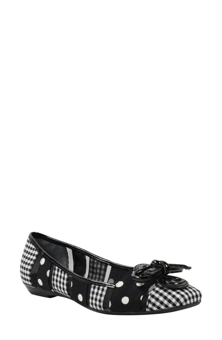 Women's J. Renee 'edie' Skimmer Flat M - Black