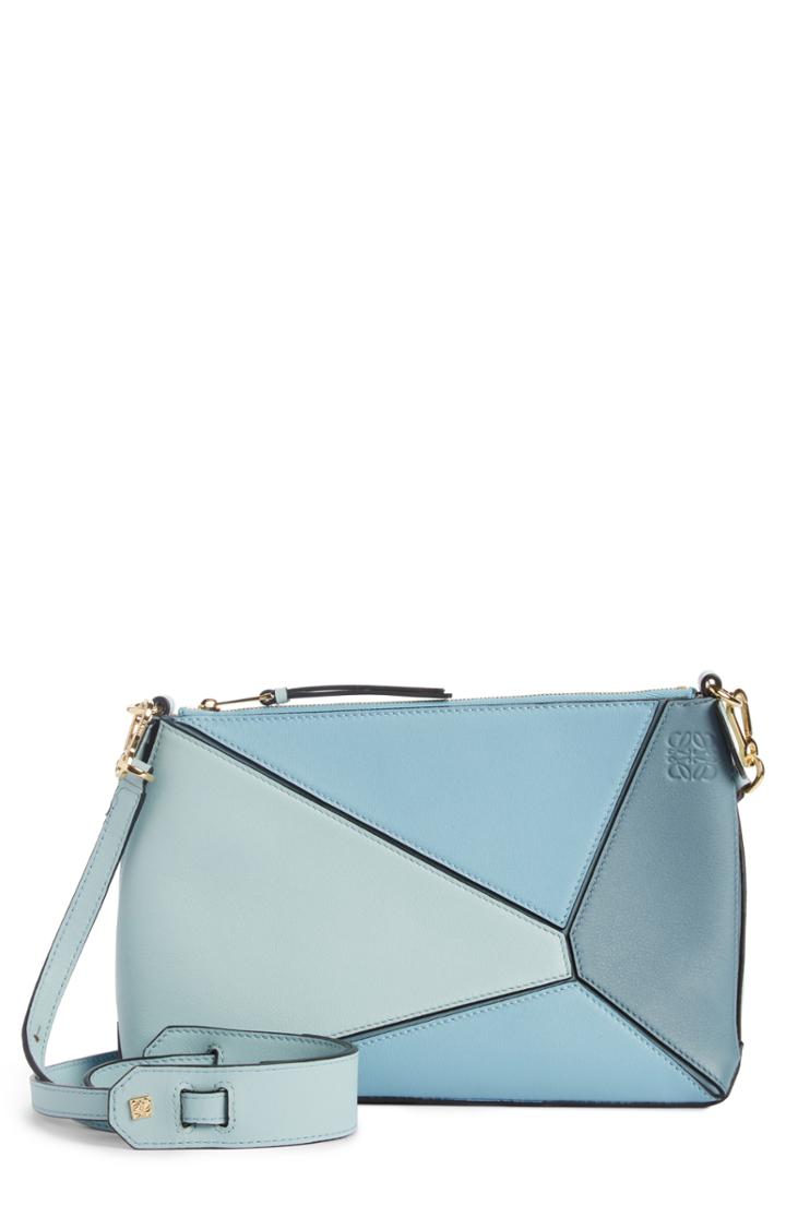 Loewe Mini Puzzle Calfskin Leather Crossbody Bag -