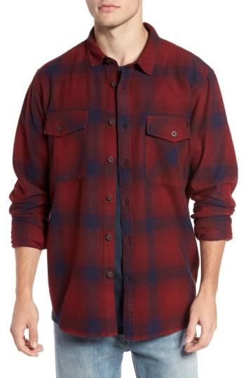 Men's Billabong Ventura Flannel Shirt - Red