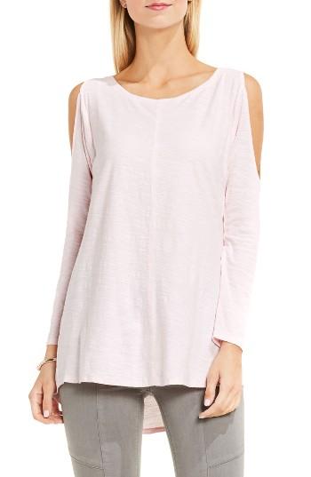 Women's Two By Vince Camuto Cold Shoulder Slub Cotton Top - Blue