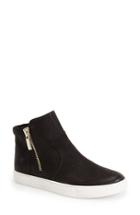 Women's Kenneth Cole New York 'kiera' Zip High Top Sneaker M - Black
