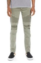 Men's Nxp Combination Moto Skinny Moto Jeans - Beige