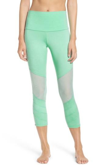 Women's Onzie High Rise Moto Capris, Size S/m - Green