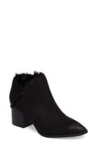 Women's Seychelles Preview Faux Fur Lined Bootie .5 M - Black