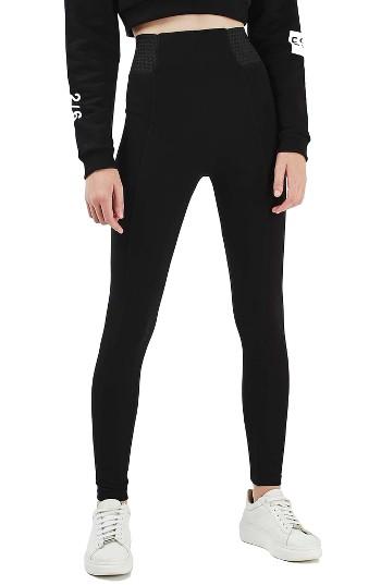 Women's Topshop Textured High Waist Ponte Leggings
