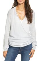 Women's Leith Wrap Front Sweater - Blue