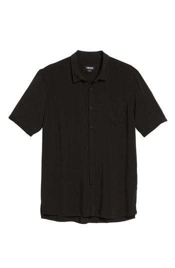 Men's Zanerobe Solid Short Sleeve Shirt - Black