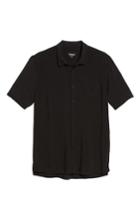 Men's Zanerobe Solid Short Sleeve Shirt - Black