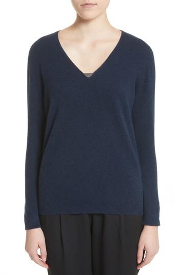 Women's Fabiana Filippi V-neck Cashmere Sweater Us / 38 It - Blue