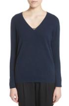 Women's Fabiana Filippi V-neck Cashmere Sweater Us / 38 It - Blue