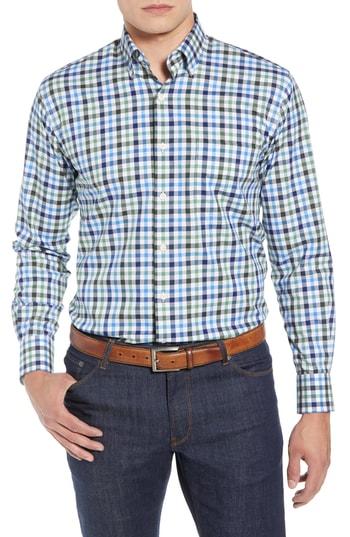 Men's Peter Millar Crown Ease Arendale Check Sport Shirt