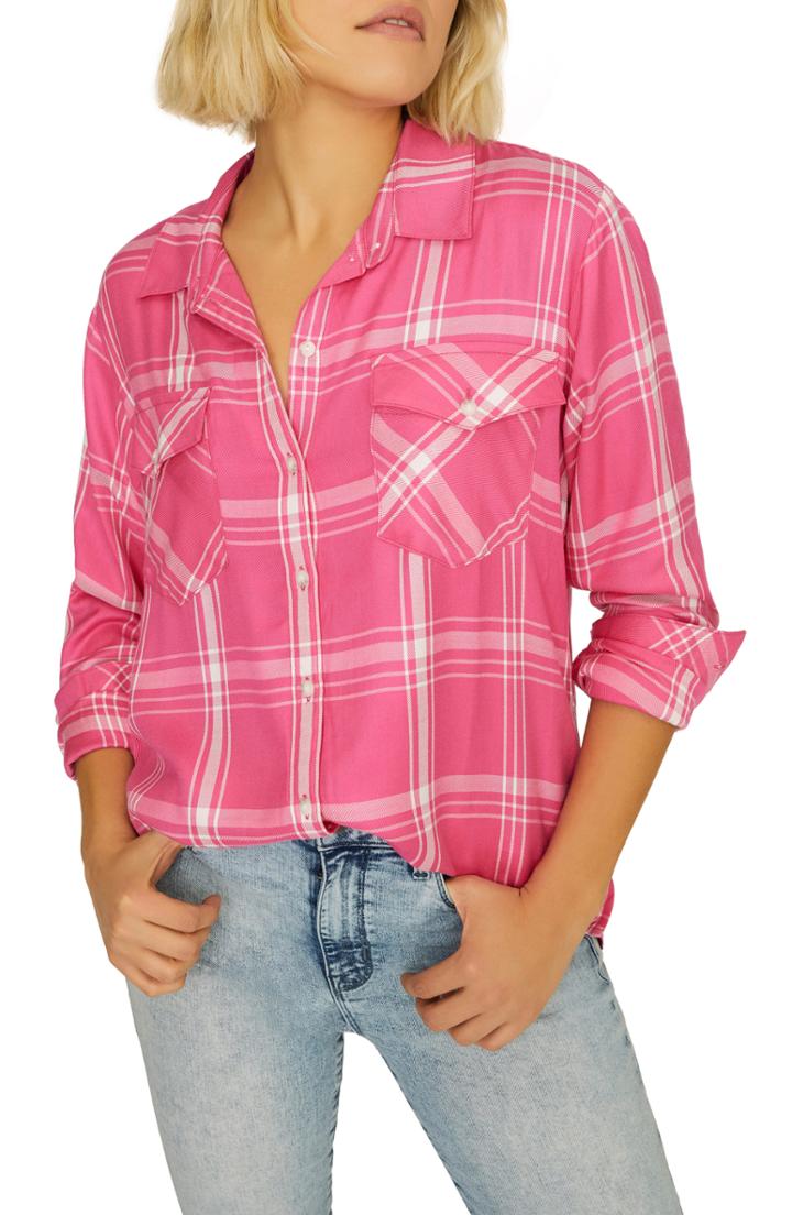 Women's Sanctuary Boyfriend For Life Shirt, Size - Pink
