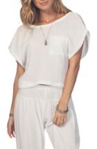 Women's Rip Curl Double Dose Surplice Back Top - Ivory