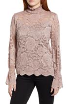 Women's Everleigh Stretch Lace Top, Size - Pink