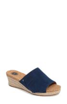 Women's Ugg Danes Espadrille Wedge Sandal .5 M - Blue