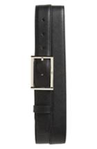 Men's Montblanc Reversible Leather Belt, Size - Black/ Tobacco