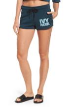 Women's Ivy Park Logo Shorts, Size - Blue/green