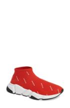 Women's Balenciaga Speed Logo Sock Sneaker Us / 36eu - Red