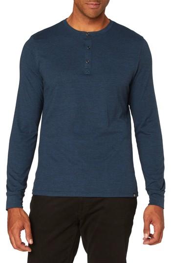 Men's Threads For Thought Henley, Size - Blue