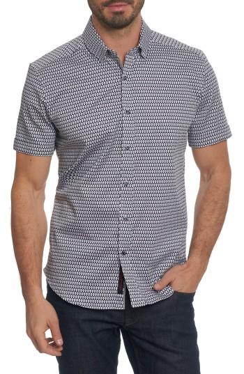 Men's Robert Graham Weston Woven Sport Shirt - Black