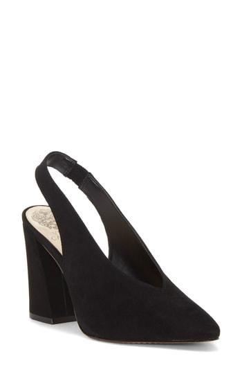 Women's Vince Camuto Tashinta Slingback Pump .5 M - Black