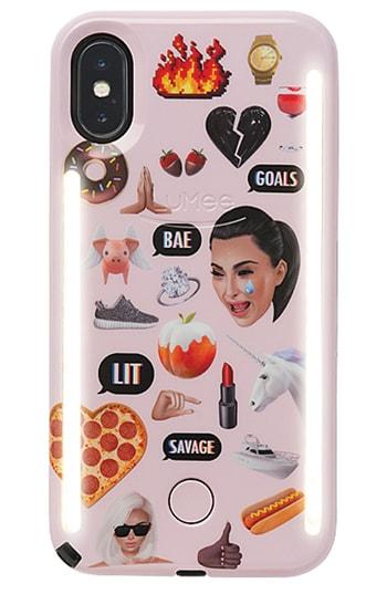 Lumee Kimoji Collage Lighted Iphone Case - Pink