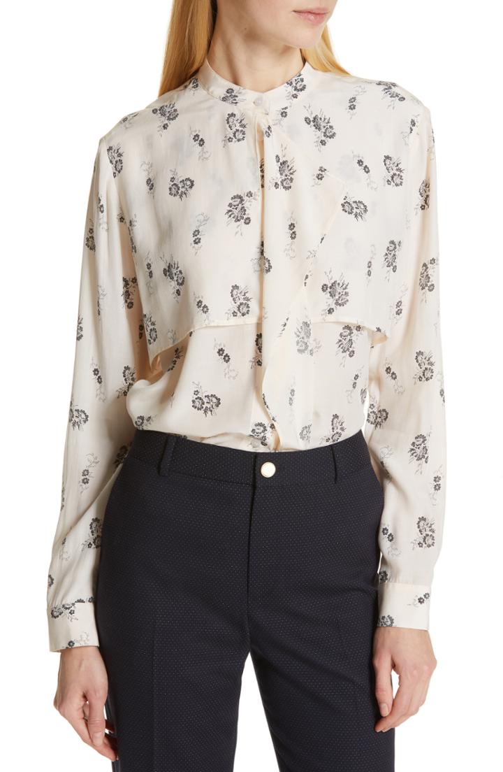 Women's Club Monaco Ferttee Layered Blouse - Pink