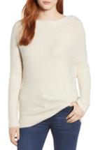 Women's Caslon Asymmetrical Rib Knit Sweater - Beige