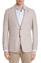 Men's Canali Classic Fit Knit Cotton Blazer Us / 54 Eur - Blue