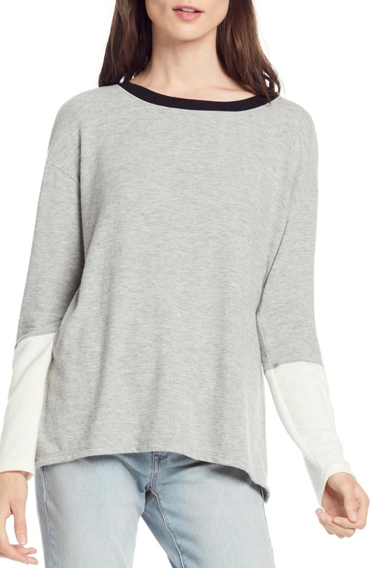 Women's Michael Stars Madison Colorblock Top - Grey