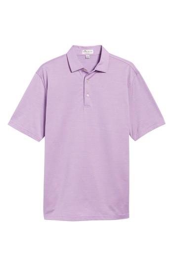 Men's Peter Millar Sean Pleasant Pin Dot Jacquard Polo - Purple