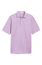 Men's Peter Millar Sean Pleasant Pin Dot Jacquard Polo - Purple