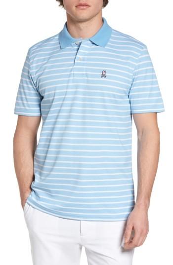 Men's Psycho Bunny Golf Striped Polo