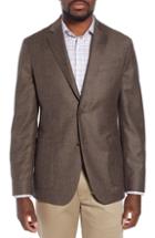 Men's Nordstrom Men's Shop Trim Fit Wool Sport Coat R - Brown