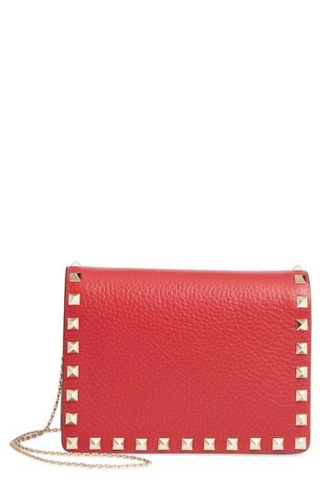 Valentino Garavani Rockstud Leather Clutch -