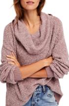 Women's Free People By Your Side Sweater, Size - Purple