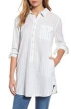 Women's Caslon Tie-back Woven Tunic - White