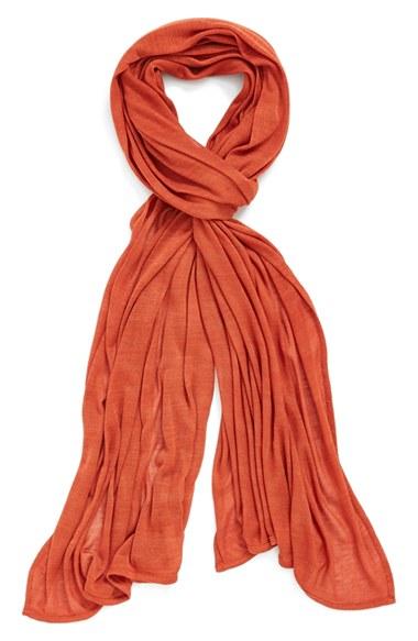 Women's Echo Solid Wrap, Size - Orange