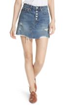 Women's Free People Denim A-line Skirt - Blue