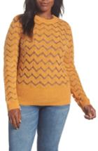 Women's Hinge Easy Stripe Pullover - Orange