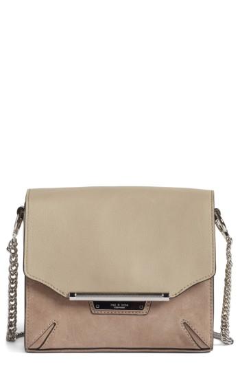 Rag & Bone Moto Leather & Suede Crossbody Bag -