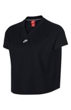 Women's Nike Sportswear Short Sleeve Crop Tee - Black
