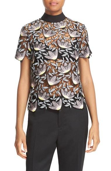 Women's Self-portrait Peony Lace Top