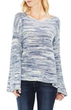 Women's Two By Vince Camuto Drop Shoulder Space Dye Sweater - Blue