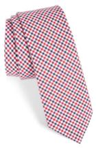 Men's 1901 Plaid Cotton Tie, Size - Red