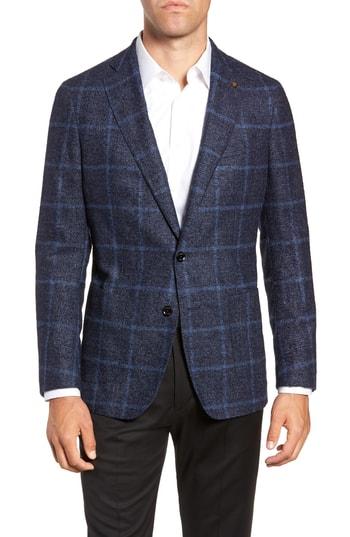 Men's Peter Millar Collection Brooks Regular Fit Boucle Sport Coat R - Blue