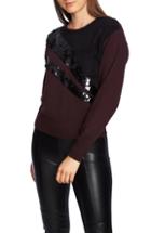 Women's 1.state Crewneck Eyelash Sweater, Size - Burgundy